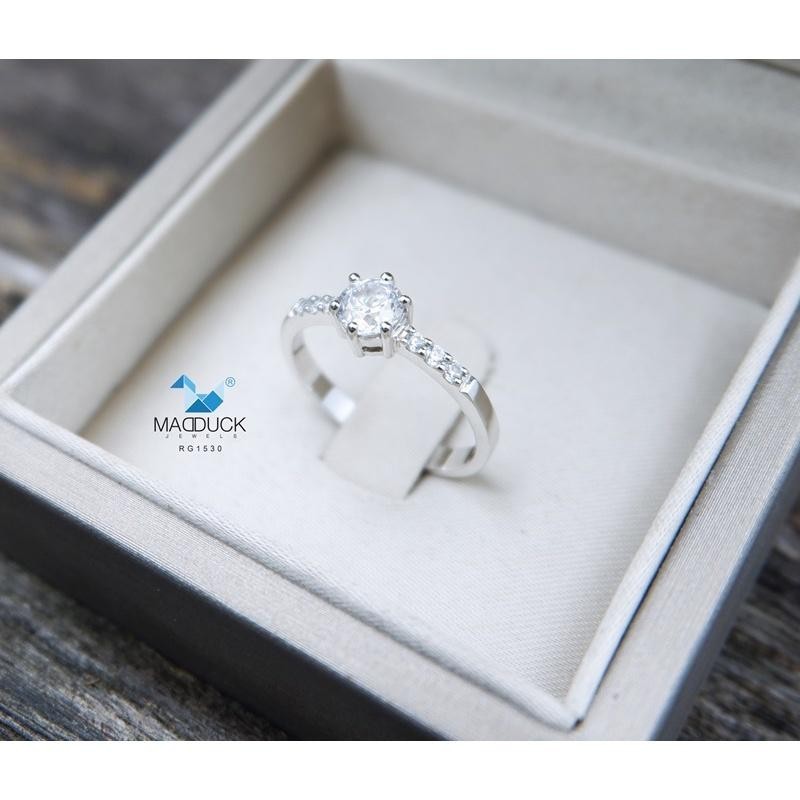 Couple ring set – CZ in 925 silver by Madduck Jewels