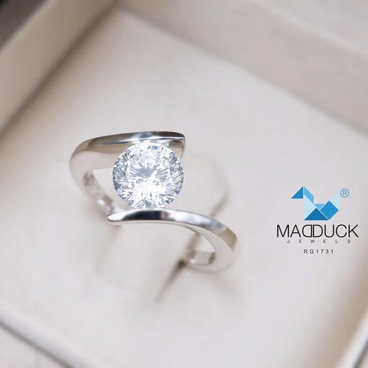 Women's ring – CZ in 925 silver by Madduck Jewels