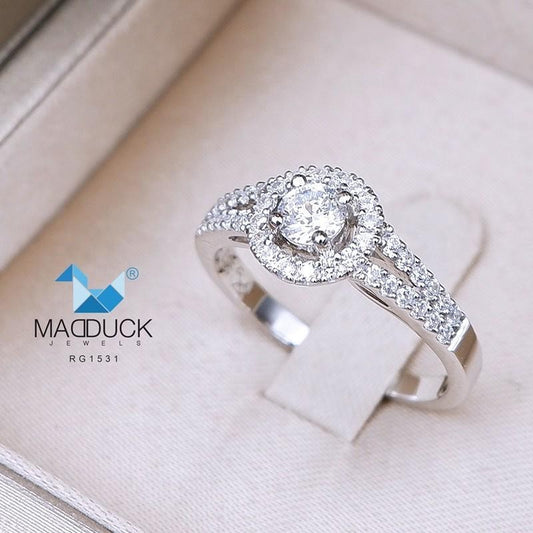 Women's ring – CZ in 925 silver by Madduck Jewels