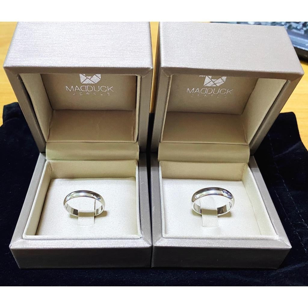 Couple ring set – CZ in 925 silver by Madduck Jewels