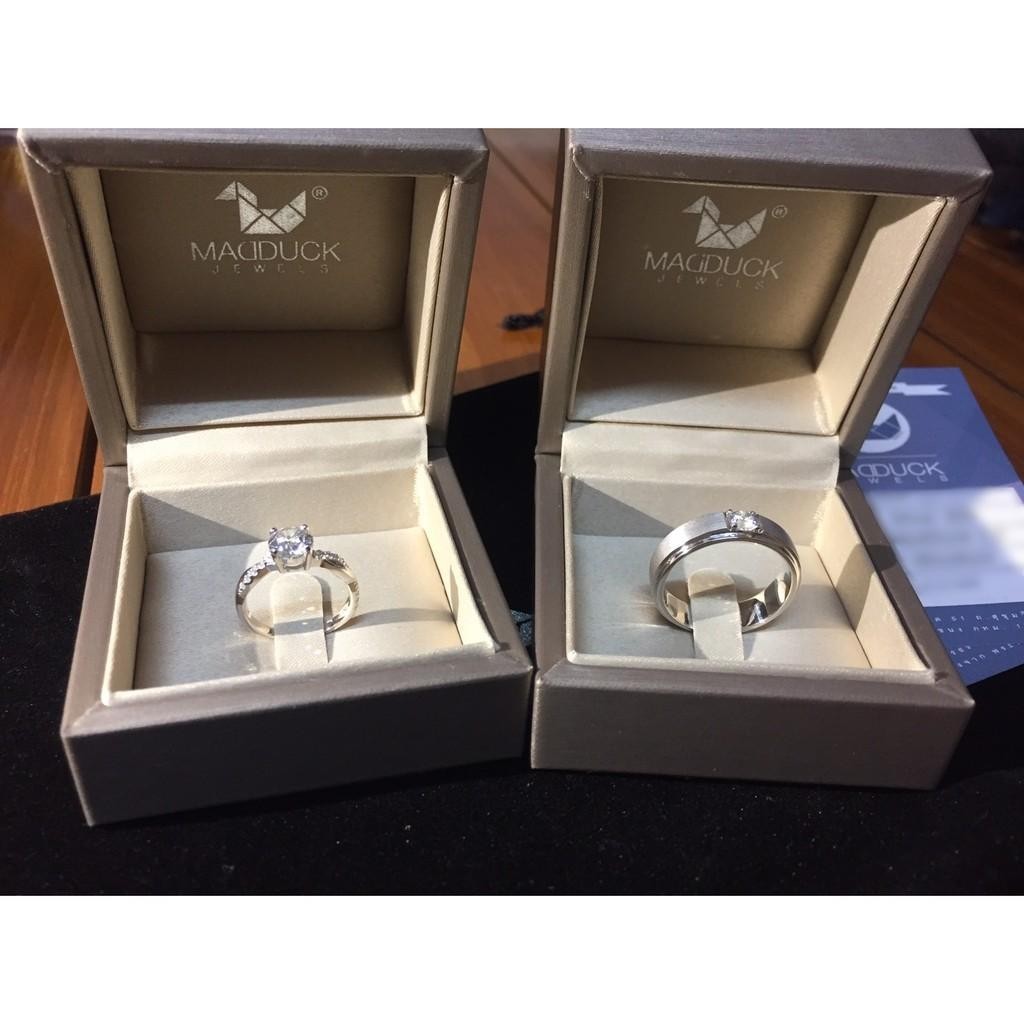 Couple ring set – CZ in 925 silver by Madduck Jewels