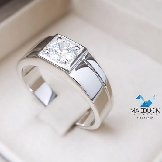 Men's ring – CZ in 925 silver by Madduck Jewels