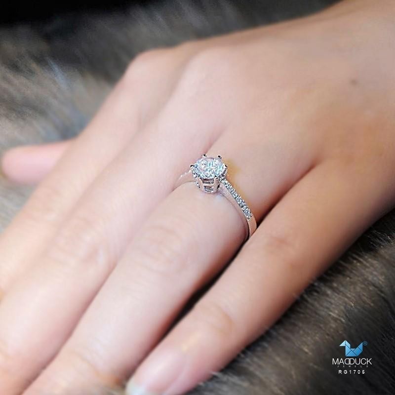 Couple ring set – CZ in 925 silver by Madduck Jewels
