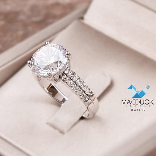 Women's ring – CZ in 925 silver by Madduck Jewels