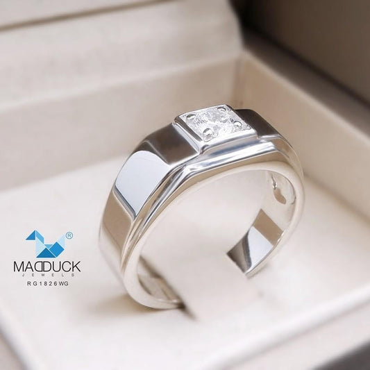 Men's ring – CZ in 925 silver by Madduck Jewels