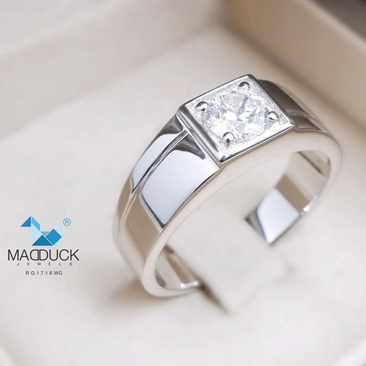Men's ring – CZ in 925 silver by Madduck Jewels