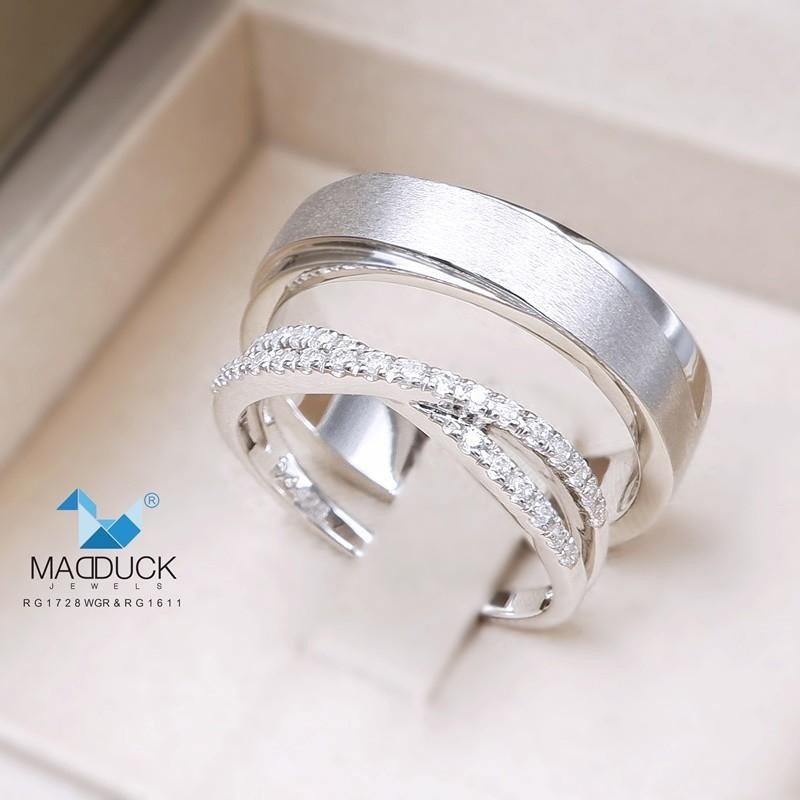 Couple ring set – CZ in 925 silver by Madduck Jewels