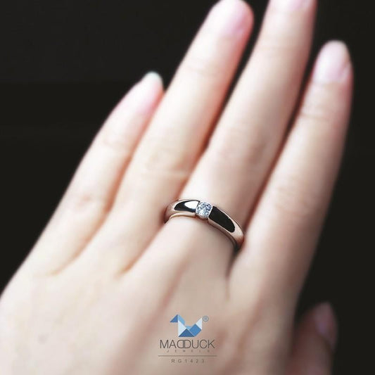 Women's ring – CZ in 925 silver by Madduck Jewels