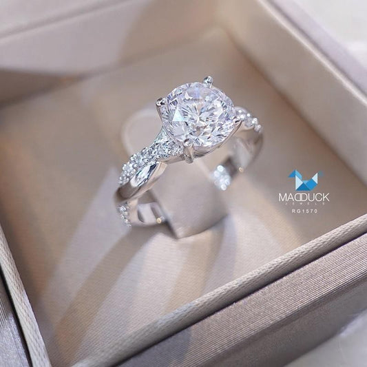 Women's ring – CZ in 925 silver by Madduck Jewels