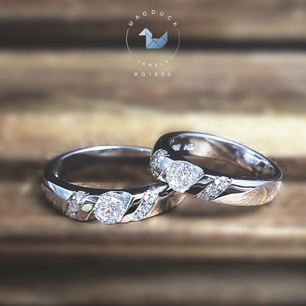 Couple ring set – CZ in 925 silver by Madduck Jewels