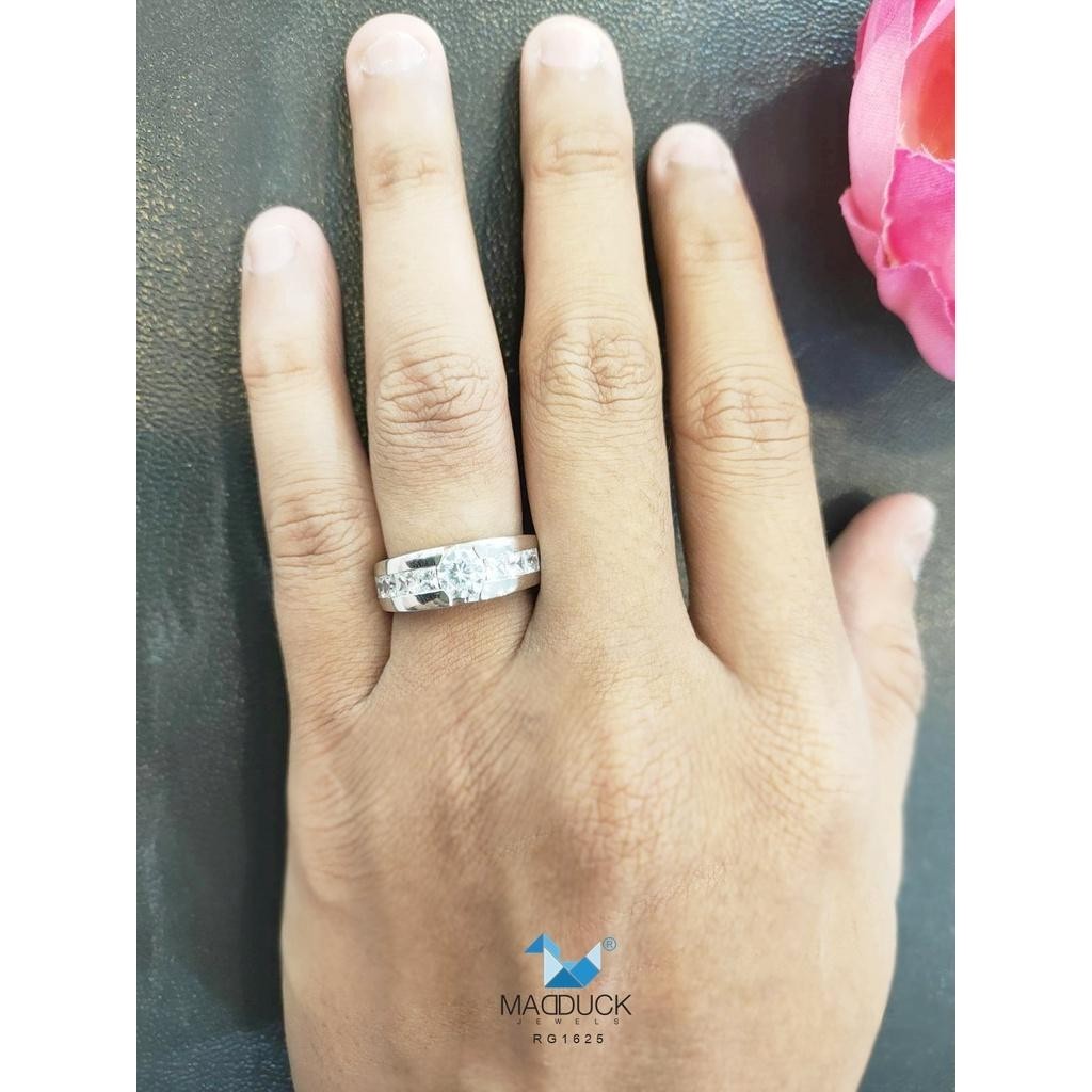 Couple ring set – CZ in 925 silver by Madduck Jewels