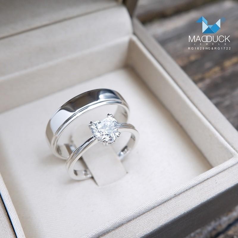 Couple ring set – CZ in 925 silver by Madduck Jewels