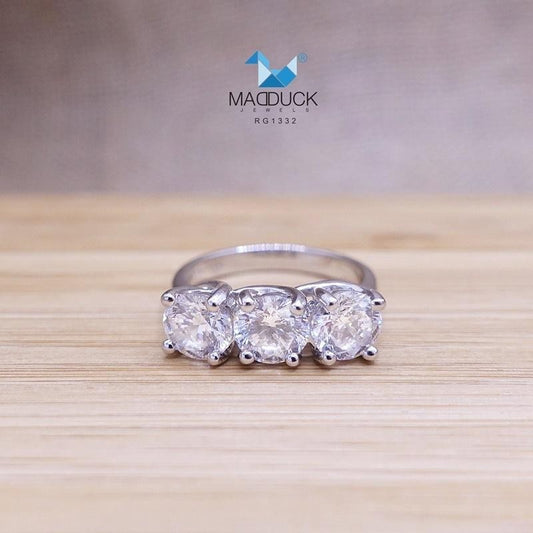Women's ring – CZ in 925 silver by Madduck Jewels