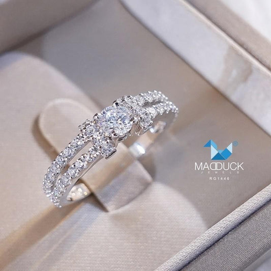 Women's ring – CZ in 925 silver by Madduck Jewels