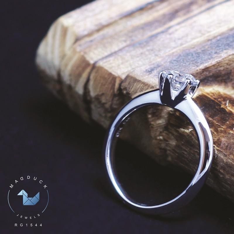 Couple ring set – CZ in 925 silver by Madduck Jewels