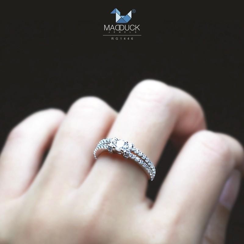 Women's ring – CZ in 925 silver by Madduck Jewels