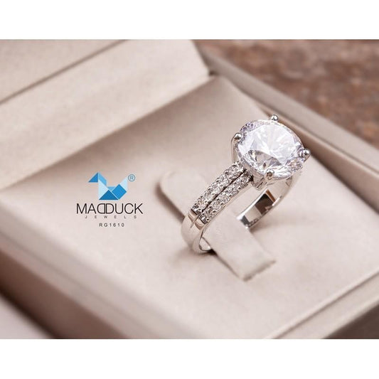 Women's ring – CZ in 925 silver by Madduck Jewels