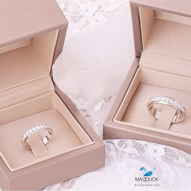 Couple ring set – CZ in 925 silver by Madduck Jewels