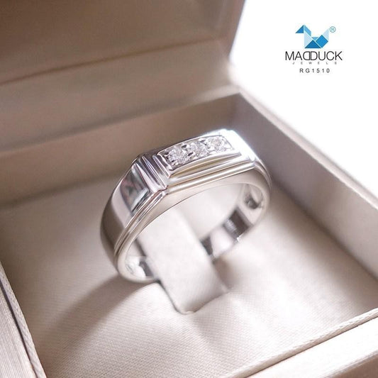 Men's ring – CZ in 925 silver by Madduck Jewels