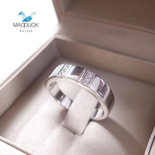 Men's ring – CZ in 925 silver by Madduck Jewels
