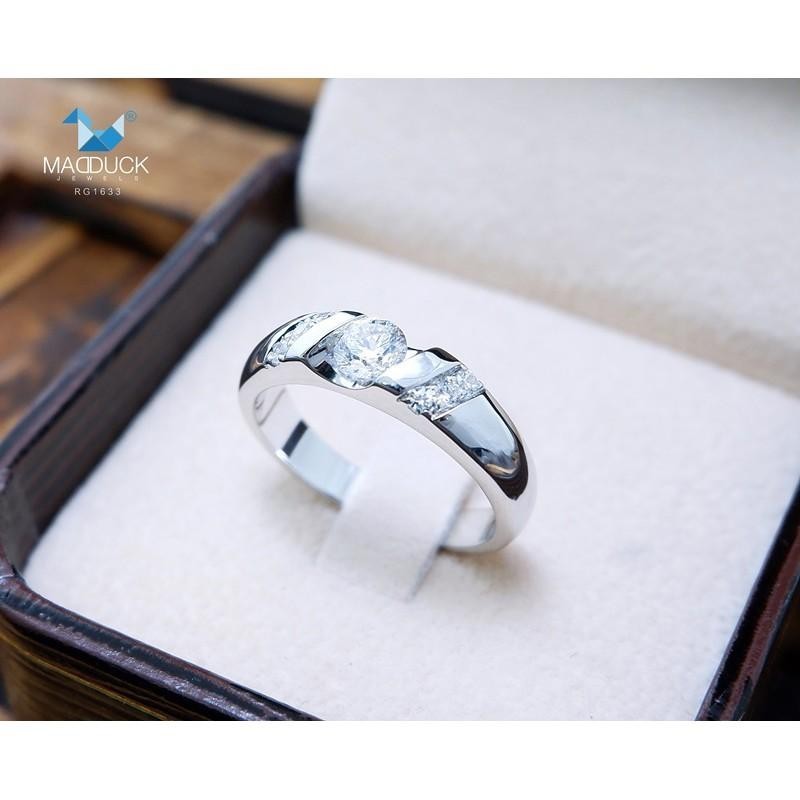 Couple ring set – CZ in 925 silver by Madduck Jewels