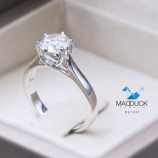 Women's ring – CZ in 925 silver by Madduck Jewels