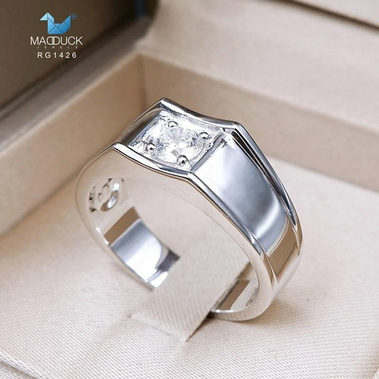 Men's ring – CZ in 925 silver by Madduck Jewels