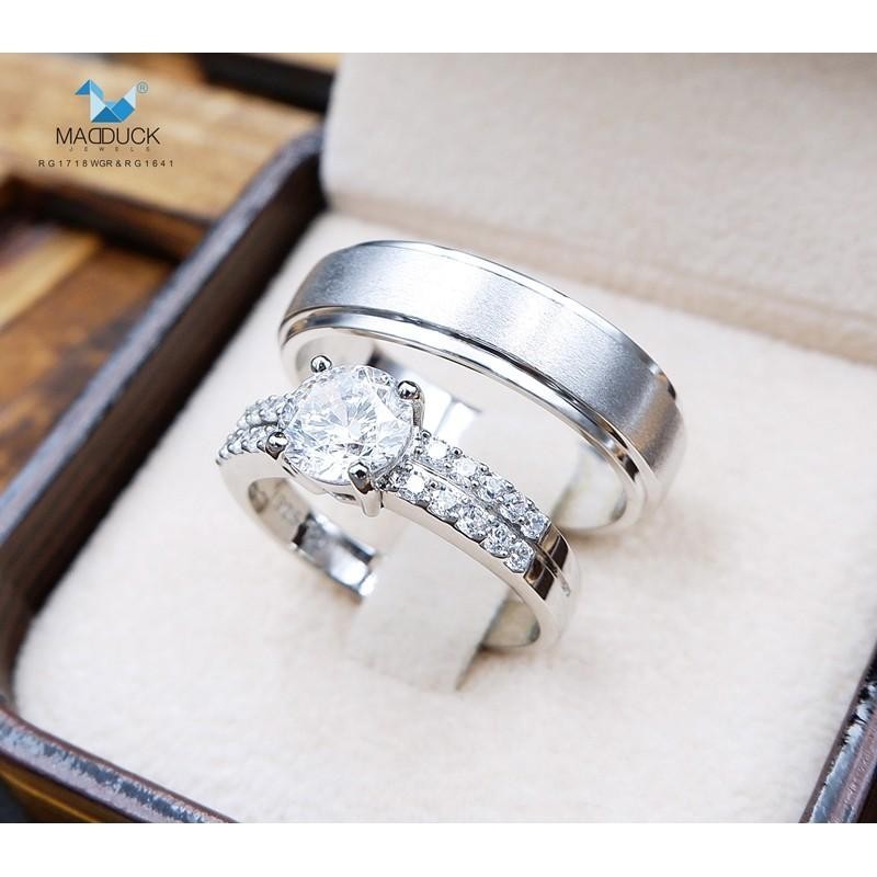 Couple ring set – CZ in 925 silver by Madduck Jewels