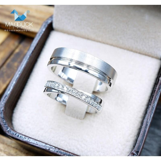 Couple ring set – CZ in 925 silver by Madduck Jewels