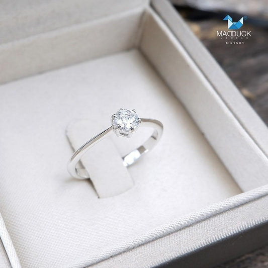 Women's ring – CZ in 925 silver by Madduck Jewels