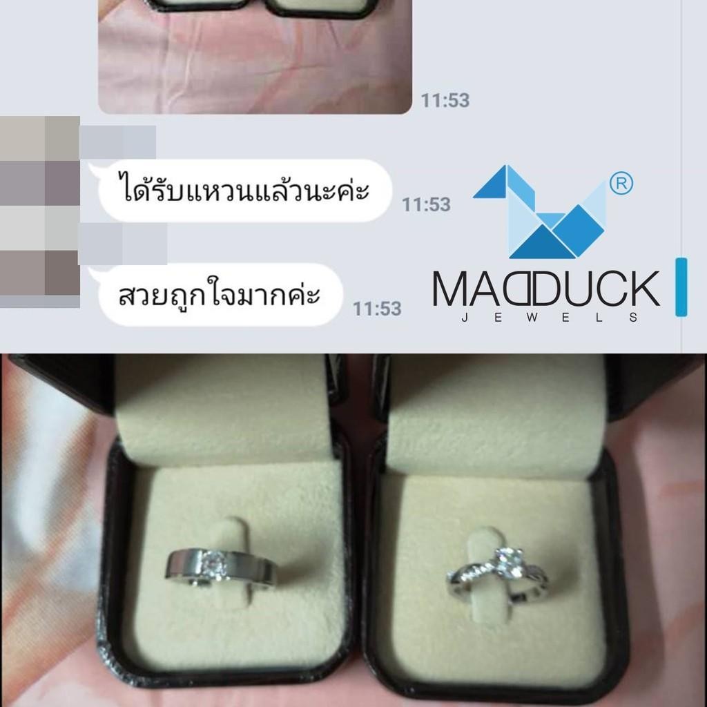 Couple ring set – CZ in 925 silver by Madduck Jewels