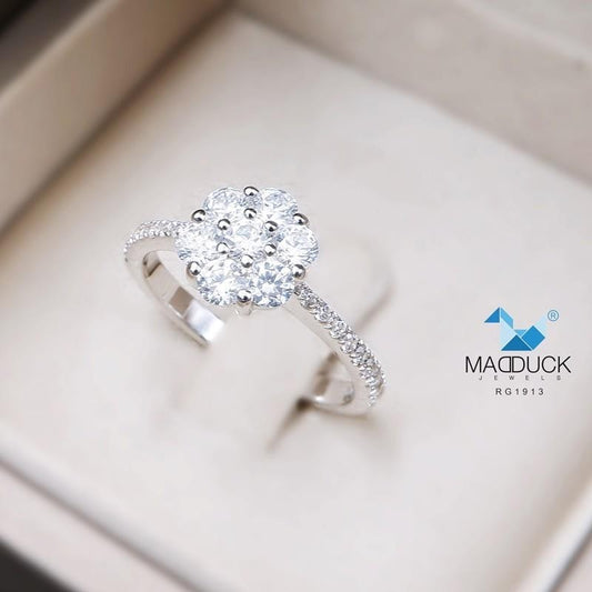 Women's ring – CZ in 925 silver by Madduck Jewels