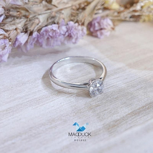 Women's ring – CZ in 925 silver by Madduck Jewels