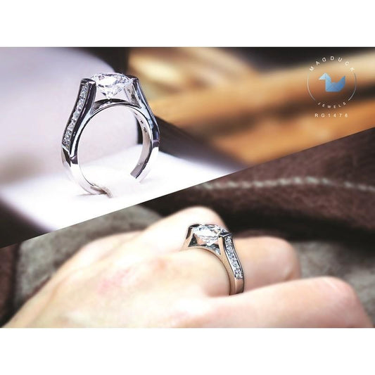 Women's ring – CZ in 925 silver by Madduck Jewels