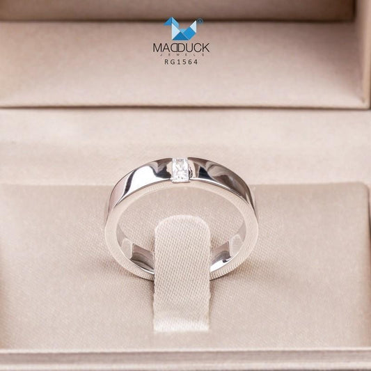 Unisex / male / female ring – CZ in 925 silver by Madduck Jewels