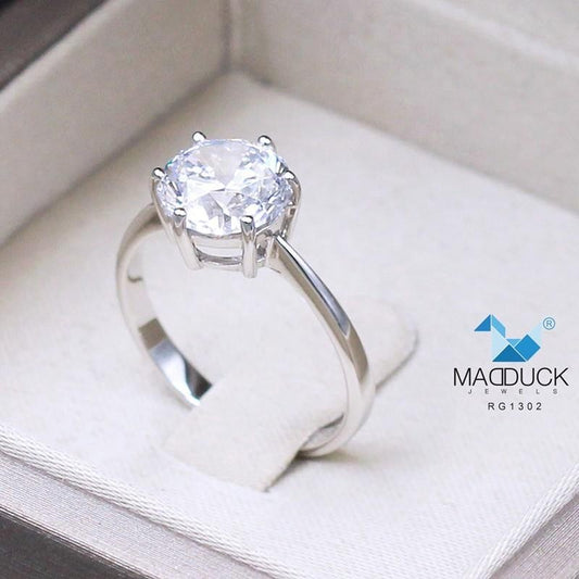Women's ring – CZ in 925 silver by Madduck Jewels