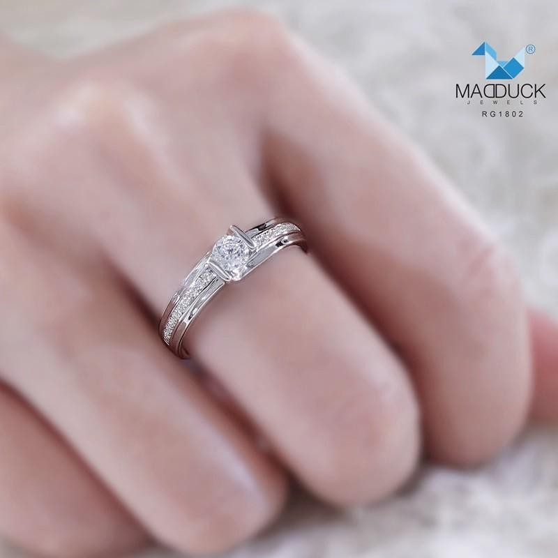 Unisex / male / female ring – CZ in 925 silver by Madduck Jewels
