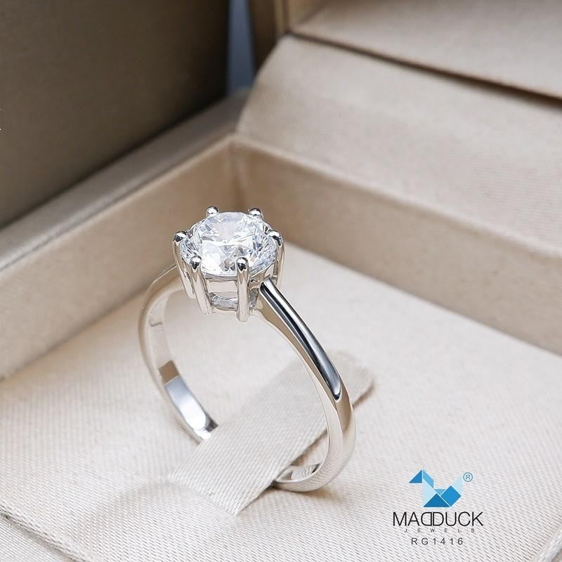 Couple ring set – CZ in 925 silver by Madduck Jewels