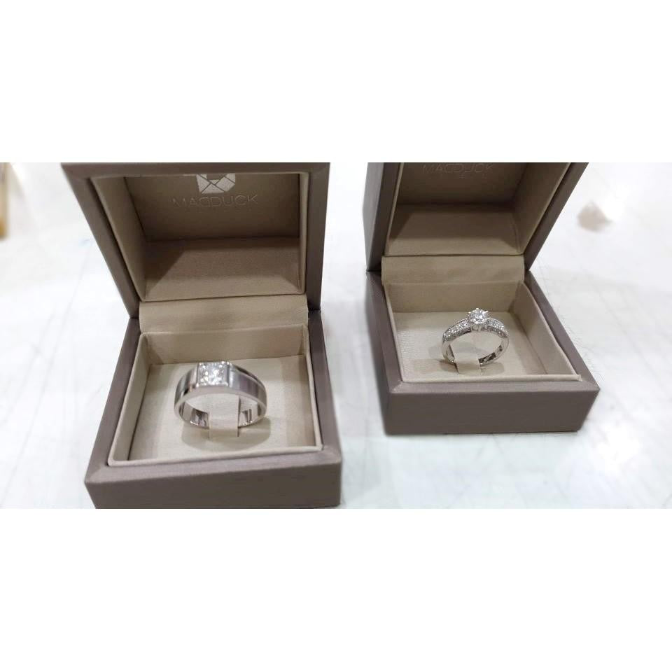 Couple ring set – CZ in 925 silver by Madduck Jewels