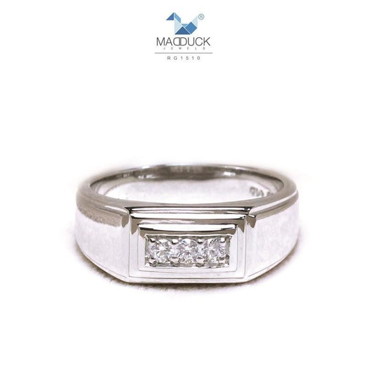 Couple ring set – CZ in 925 silver by Madduck Jewels