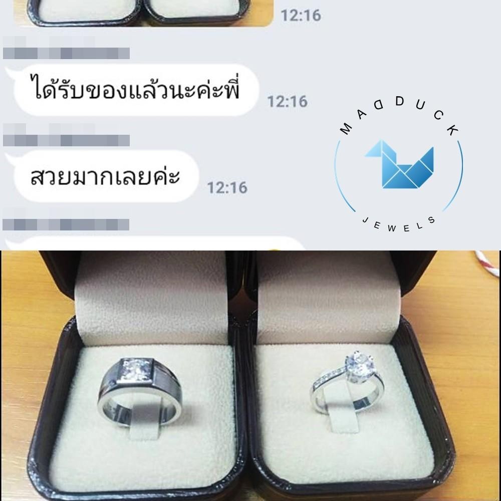 Couple ring set – CZ in 925 silver by Madduck Jewels