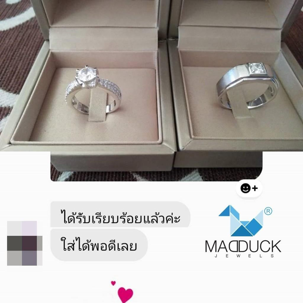 Couple ring set – CZ in 925 silver by Madduck Jewels
