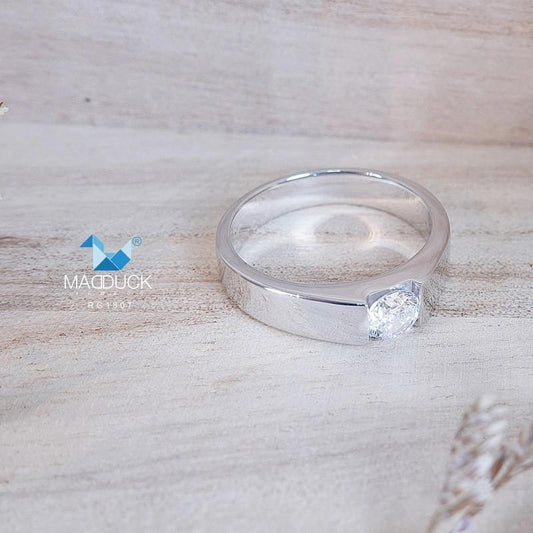Unisex / male / female ring – CZ in 925 silver by Madduck Jewels