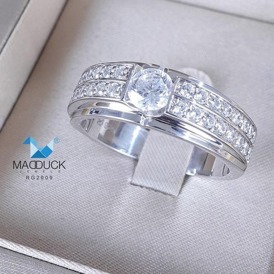 Men's ring – CZ in 925 silver by Madduck Jewels