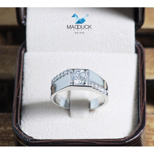 Couple ring set – CZ in 925 silver by Madduck Jewels