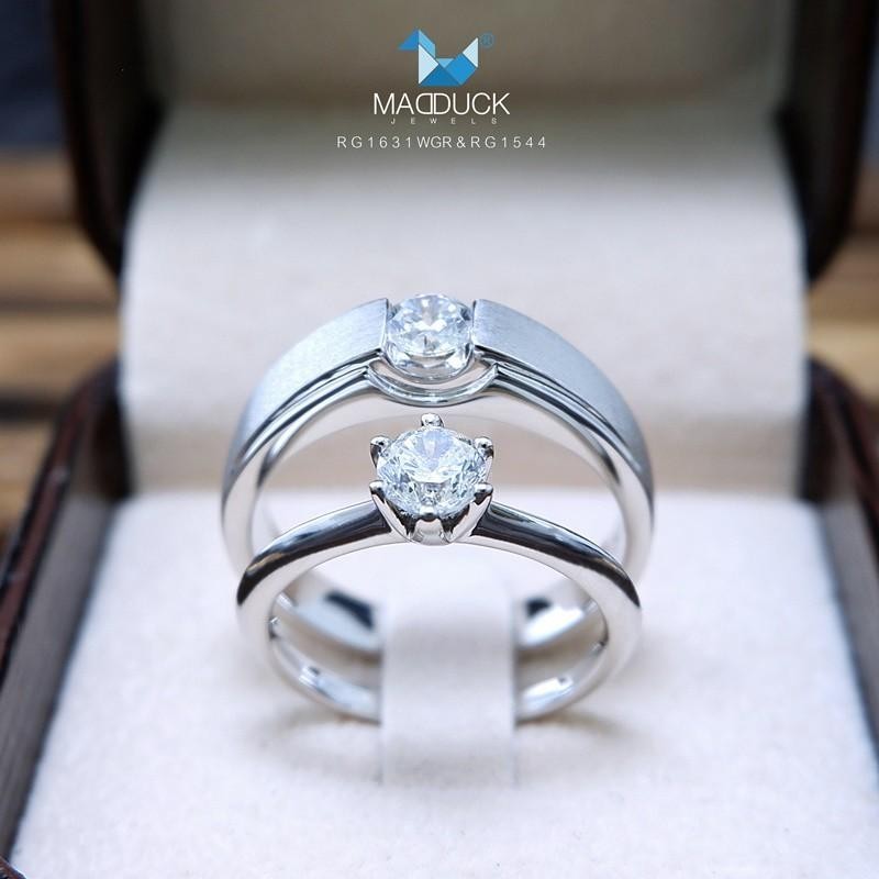 Couple ring set – CZ in 925 silver by Madduck Jewels