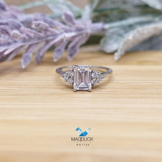 Women's ring – CZ in 925 silver by Madduck Jewels