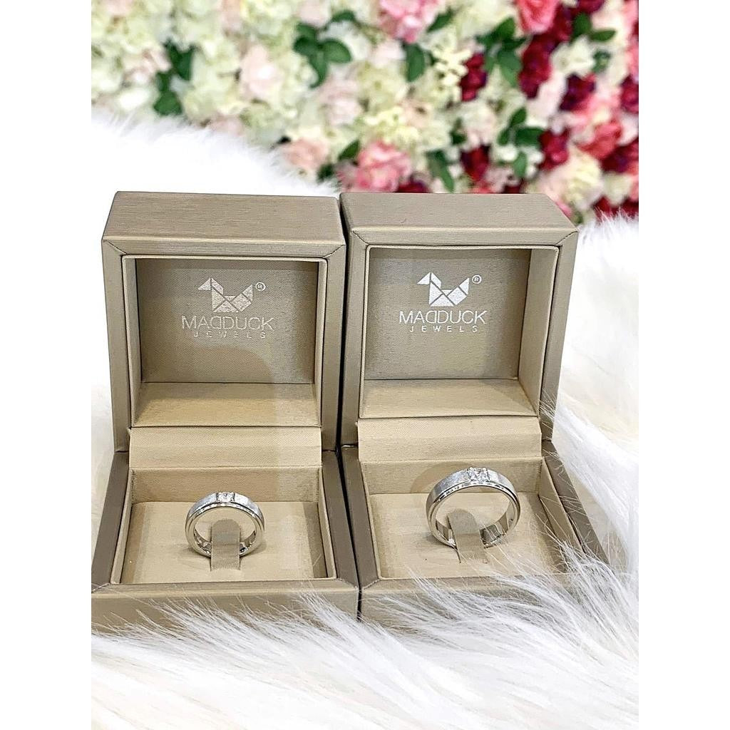 Couple ring set – CZ in 925 silver by Madduck Jewels