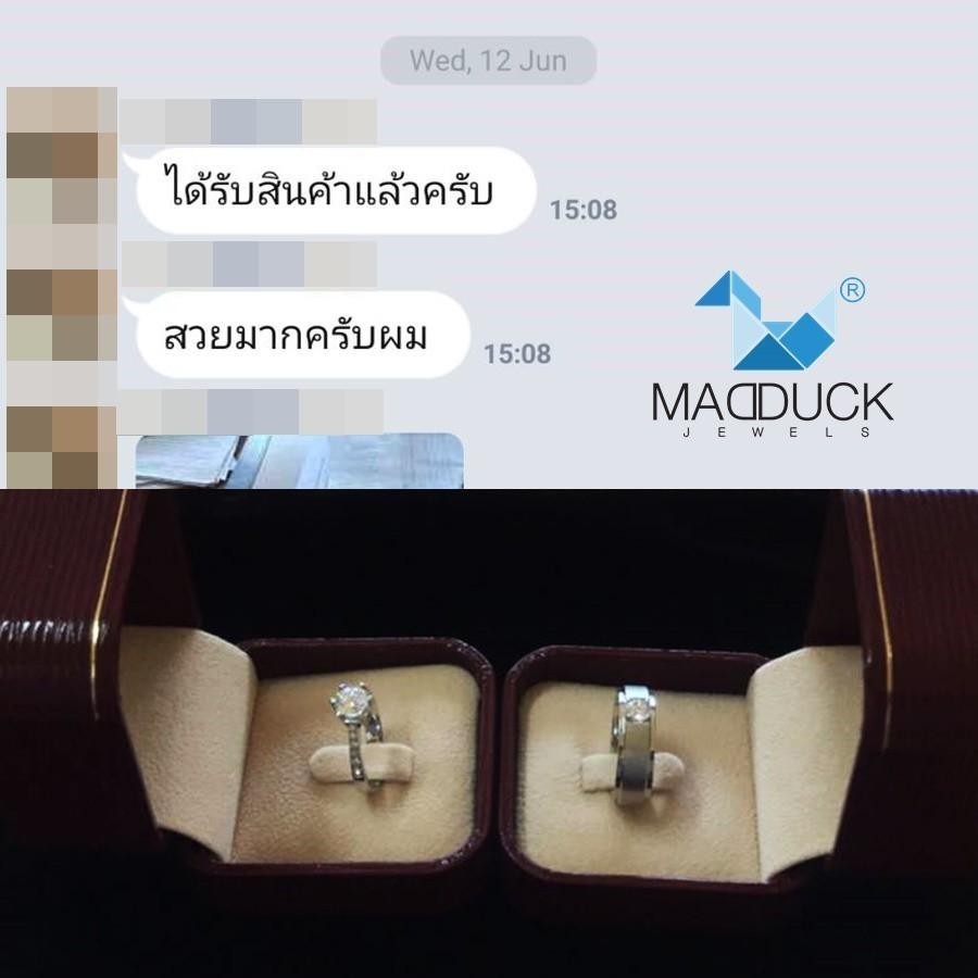Couple ring set – CZ in 925 silver by Madduck Jewels