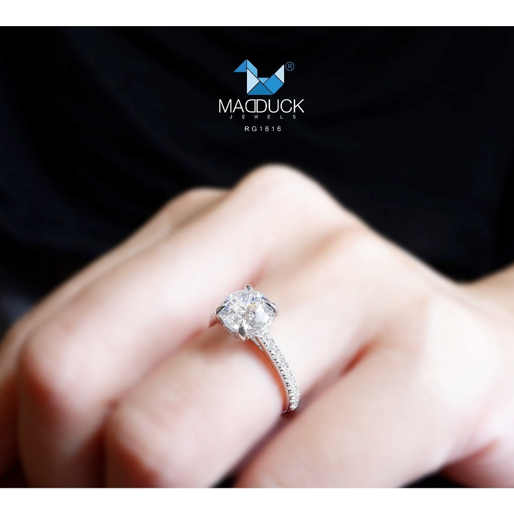 Couple ring set – CZ in 925 silver by Madduck Jewels